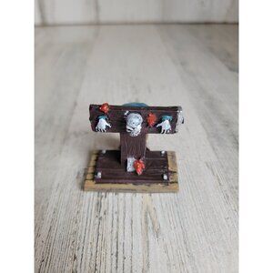 Lemax in the stocks Guillotine spooky town Halloween